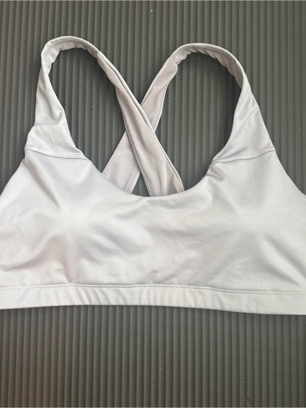 Victoria Sport Light Gray Crisscross Sports Bra - Comfortable Everyday Support